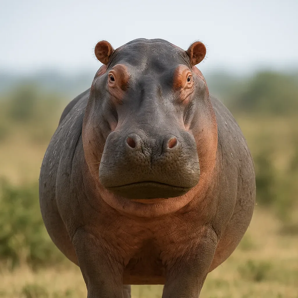 It’s not even running—and it’s still terrifying: Hippopotamus