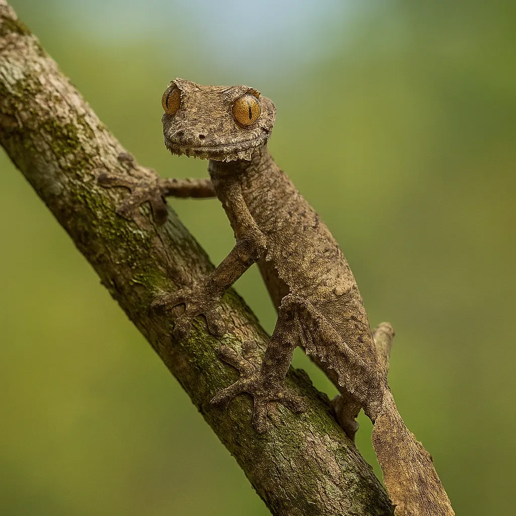 An animal so strange it looks fake: Leaf-tailed gecko