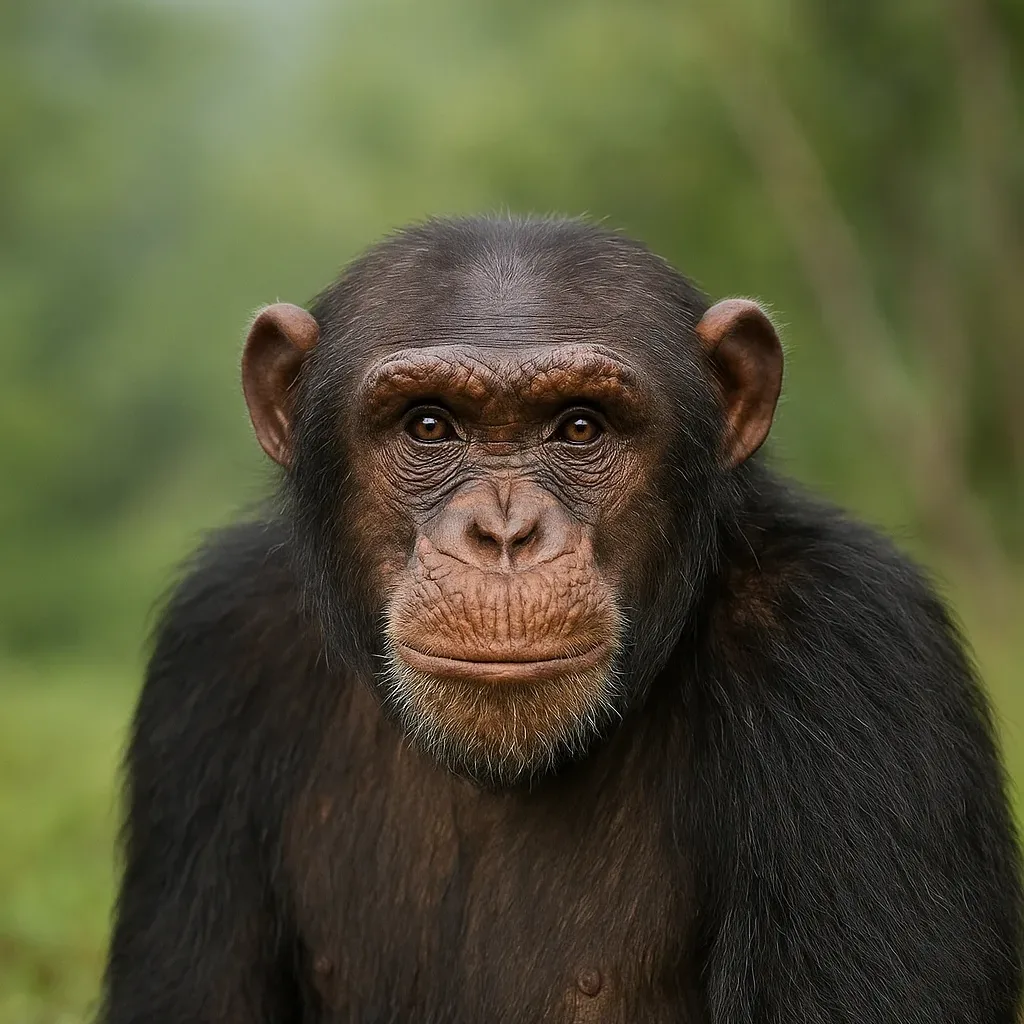 It looks like it’s laughing, but that’s a warning: Chimpanzee