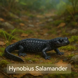 Hynobius Salamander